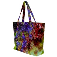 Splashes Of Color Background Zip Up Canvas Bag