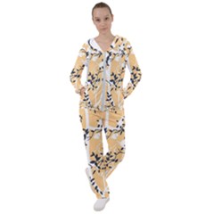 Floral Pattern Background Women s Tracksuit