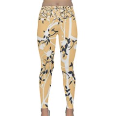 Floral Pattern Background Lightweight Velour Classic Yoga Leggings