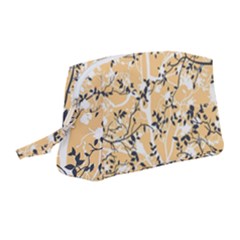 Floral Pattern Background Wristlet Pouch Bag (medium)