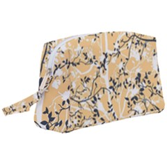 Floral Pattern Background Wristlet Pouch Bag (large)