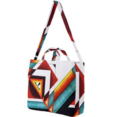 Diamond Acrylic Paint Pattern Square Shoulder Tote Bag