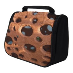 Texture Pattern Wallpaper Background Pattern Holes Full Print Travel Pouch (small)