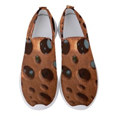 Texture Pattern Wallpaper Background Pattern Holes Women s Slip On Sneakers