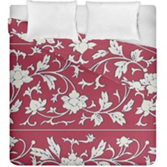 Floral Pattern Background Duvet Cover Double Side (king Size) by Sudhe