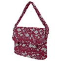 Floral Pattern Background Buckle Messenger Bag View2