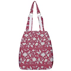 Floral Pattern Background Center Zip Backpack