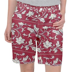 Floral Pattern Background Pocket Shorts