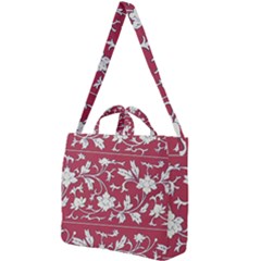 Floral Pattern Background Square Shoulder Tote Bag