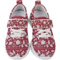 Floral Pattern Background Kids  Velcro Strap Shoes View1