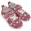 Floral Pattern Background Kids  Velcro Strap Shoes View3