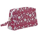 Floral Pattern Background Wristlet Pouch Bag (Large) View1