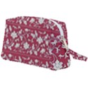 Floral Pattern Background Wristlet Pouch Bag (Large) View2