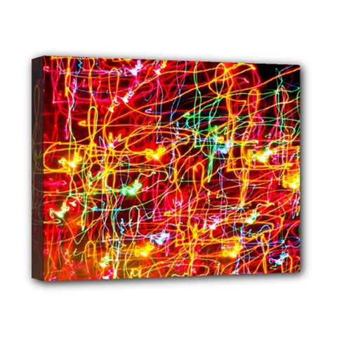 Random Colored Light Swirls Canvas 10  X 8  (stretched) by Sudhe