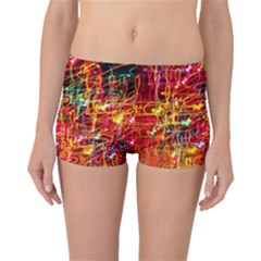 Random Colored Light Swirls Boyleg Bikini Bottoms by Sudhe