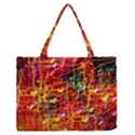 Random Colored Light Swirls Zipper Medium Tote Bag View1