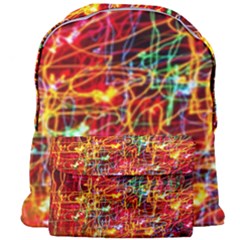 Random Colored Light Swirls Giant Full Print Backpack by Sudhe