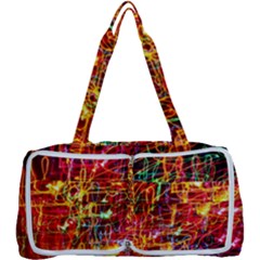 Random Colored Light Swirls Multi Function Bag