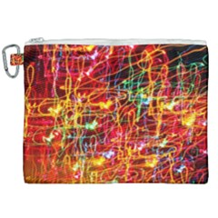 Random Colored Light Swirls Canvas Cosmetic Bag (xxl) by Sudhe