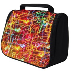 Random Colored Light Swirls Full Print Travel Pouch (big)