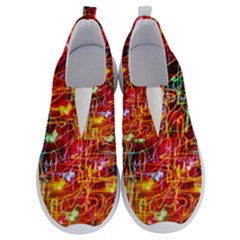 Random Colored Light Swirls No Lace Lightweight Shoes