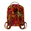 Random Colored Light Swirls Flap Pocket Backpack (Small) View3