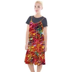 Random Colored Light Swirls Camis Fishtail Dress