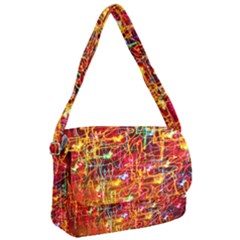 Random Colored Light Swirls Courier Bag