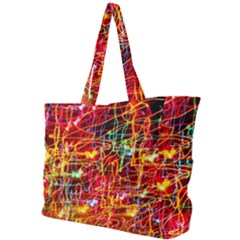 Random Colored Light Swirls Simple Shoulder Bag