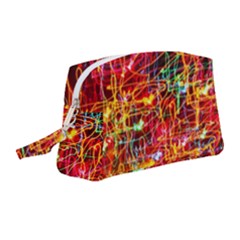 Random Colored Light Swirls Wristlet Pouch Bag (medium)