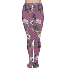 Beautiful Floral Pattern Background Tights by Sudhe