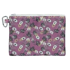 Beautiful Floral Pattern Background Canvas Cosmetic Bag (xl)