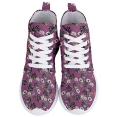 Beautiful Floral Pattern Background Women s Lightweight High Top Sneakers