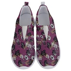 Beautiful Floral Pattern Background No Lace Lightweight Shoes