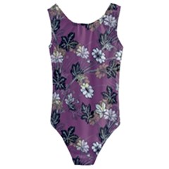 Beautiful Floral Pattern Background Kids  Cut-out Back One Piece Swimsuit