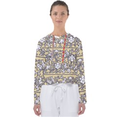 Floral Pattern Background Women s Slouchy Sweat by Sudhe