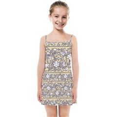 Floral Pattern Background Kids  Summer Sun Dress