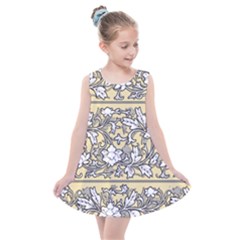 Floral Pattern Background Kids  Summer Dress