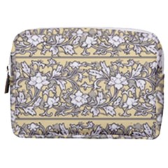 Floral Pattern Background Make Up Pouch (medium)