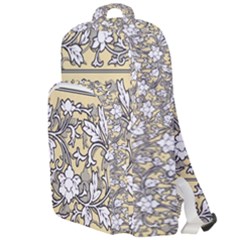 Floral Pattern Background Double Compartment Backpack