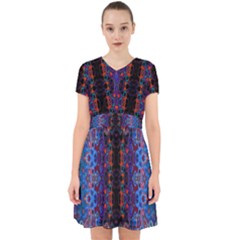 Kaleidoscope Art Pattern Ornament Adorable In Chiffon Dress by Sudhe