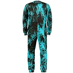 Blue Etched Background Onepiece Jumpsuit (men)  by Sudhe