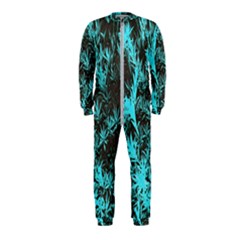 Blue Etched Background Onepiece Jumpsuit (kids) by Sudhe