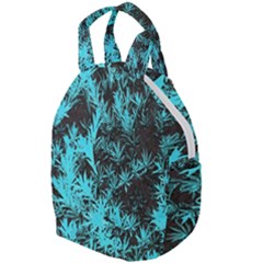 Blue Etched Background Travel Backpacks by Sudhe