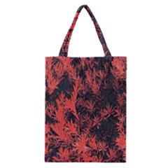 Orange Etched Background Classic Tote Bag by Sudhe