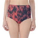 Orange Etched Background Classic High-Waist Bikini Bottoms View1