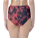 Orange Etched Background Classic High-Waist Bikini Bottoms View2