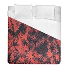 Orange Etched Background Duvet Cover (full/ Double Size) by Sudhe