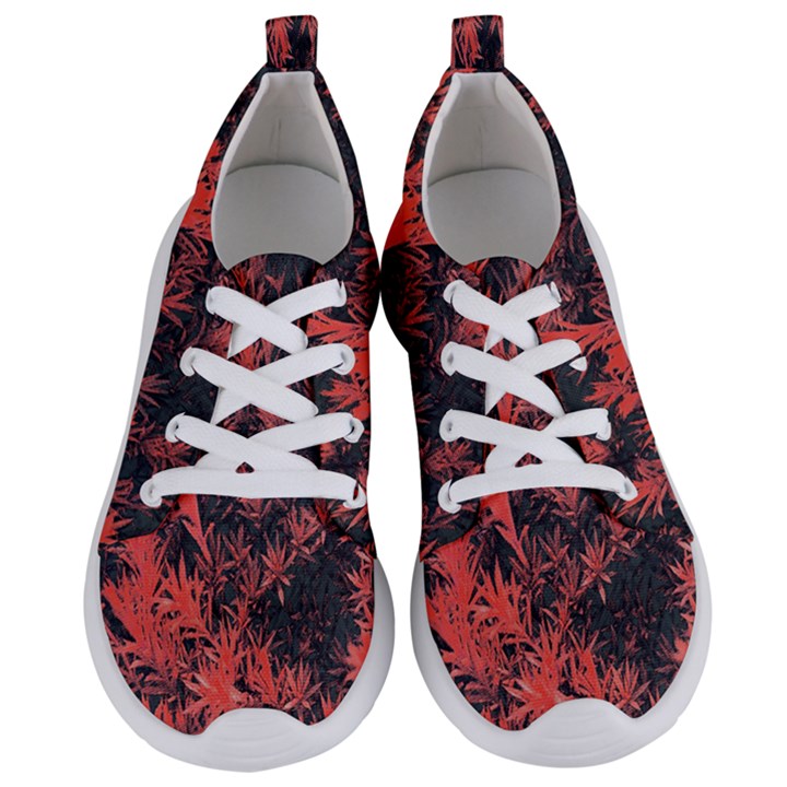 Orange Etched Background Women s Lightweight Sports Shoes