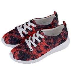 Orange Etched Background Women s Lightweight Sports Shoes